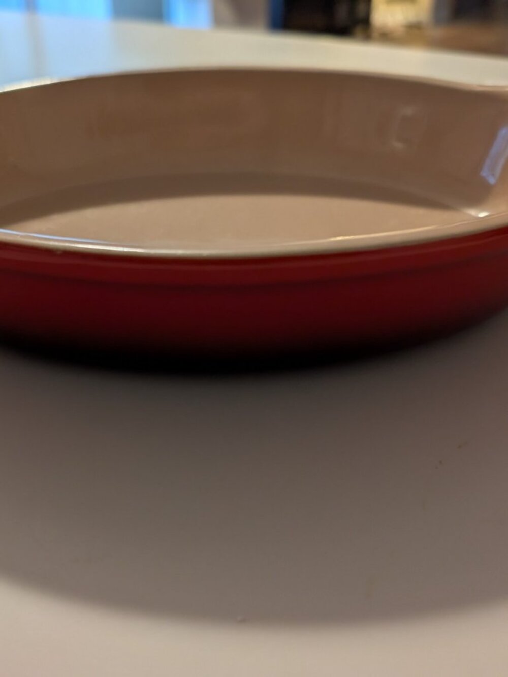 Le Creuset Oval Cerise Red Au Gratin Dish 11" x 7" (10.21)